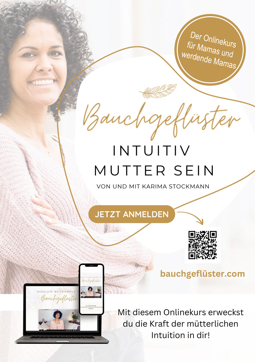 Schriftzug Bauchgeflüster Gold